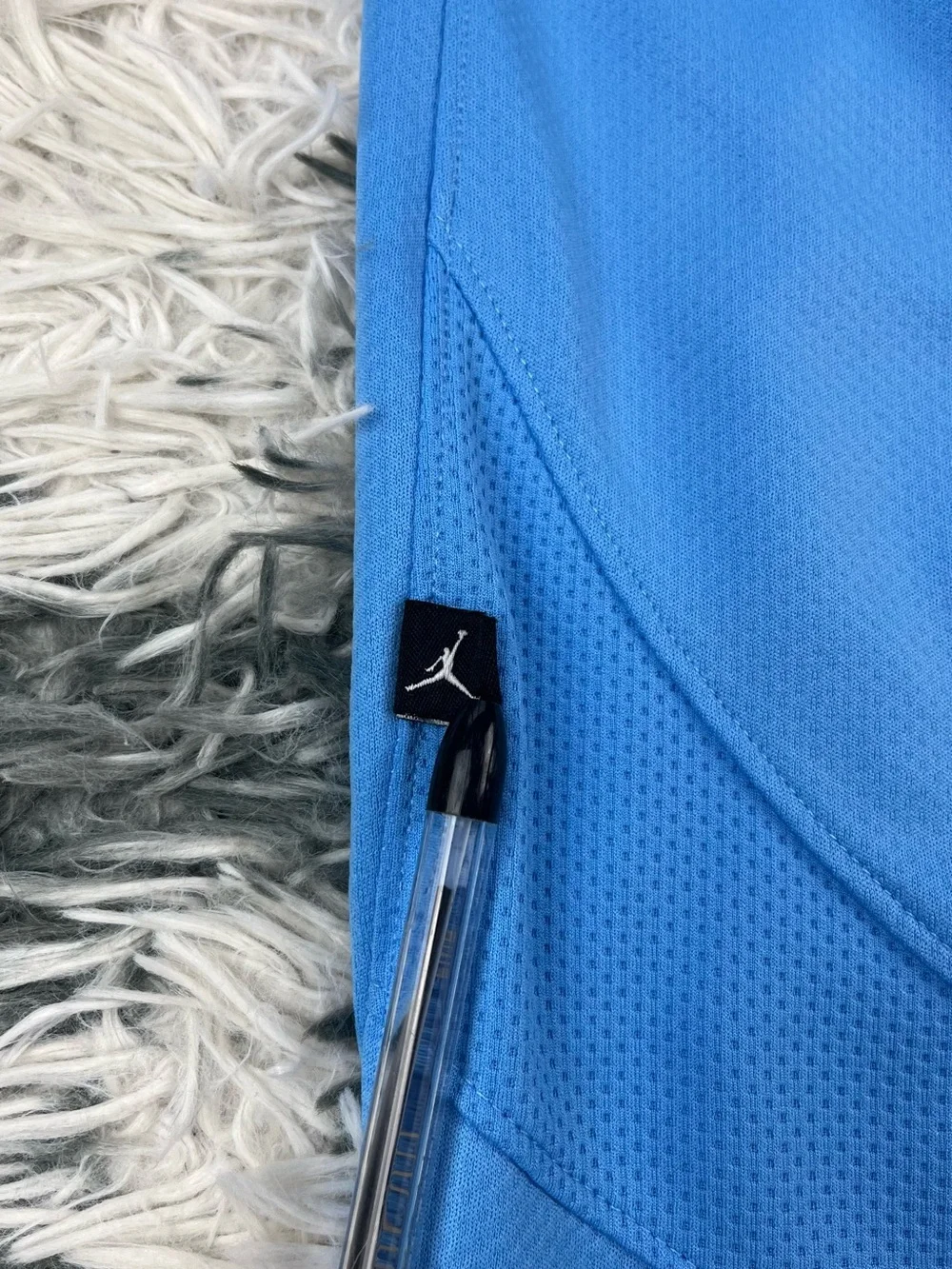 Jordan Men’s UNC Blue Y2K Basketball Athlete Shorts Size XL